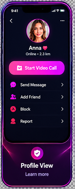 Profile screen preview